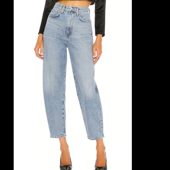 AGOLDE  Balloon Ultra High Rise Curved Taper Jeans - Picture 1 of 6